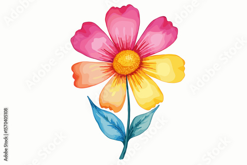 Groovy Retro Flowers Pack | Colorful Floral Vector Set