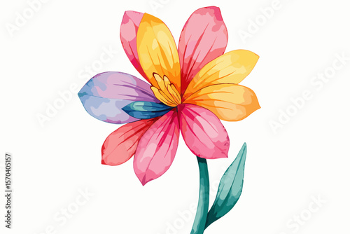 Groovy Retro Flowers Pack | Colorful Floral Vector Set