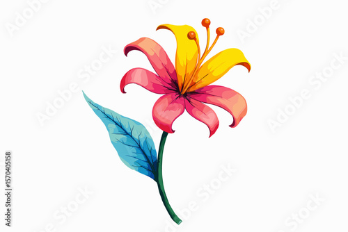 Groovy Retro Flowers Pack | Colorful Floral Vector Set