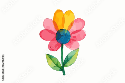 Groovy Retro Flowers Pack | Colorful Floral Vector Set