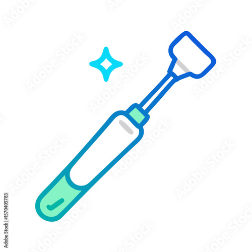 Modern cosmetic applicator vector on a solid White Background