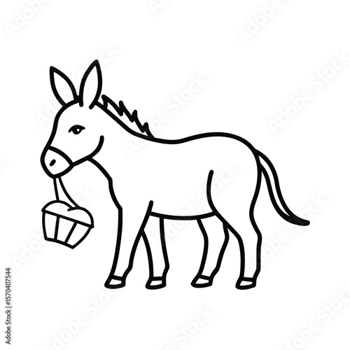 donkey cartoon illustration