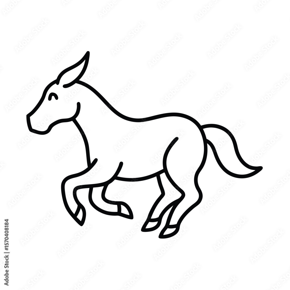 Obraz premium horse vector illustration