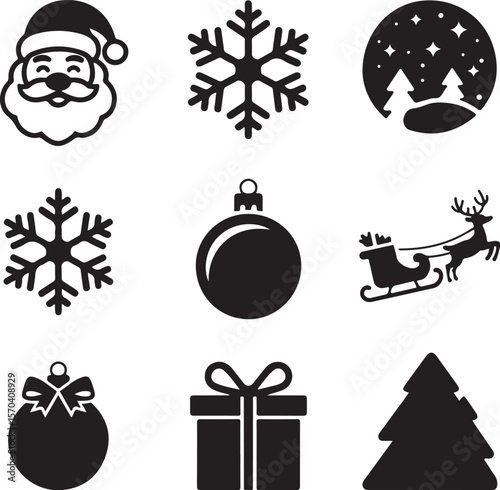 Christmas Reindeer Silhouette

