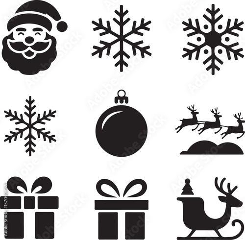 Santa Claus Face Icon

