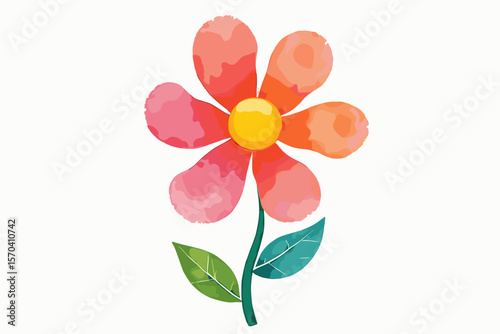 Retro Groovy Flower Graphics | Vintage Clipart Set

