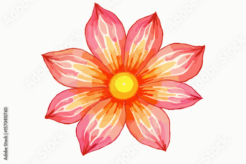 Retro Groovy Flower Graphics | Vintage Clipart Set

