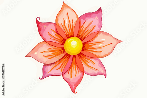 Retro Groovy Flower Graphics | Vintage Clipart Set


