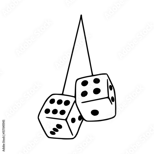 lucky dice charm
