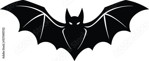 bat silhouette vector for logo and tattoo design