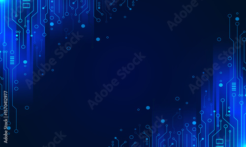Abstract futuristic technology background. High-tech design with modern aesthetics, perfect for presentations, websites, and UI/UX projects. . Clean and versatile design for corporate use, interface