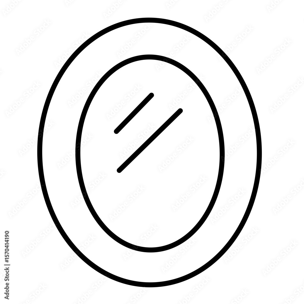 Mirror icon vector Mirror icon vector