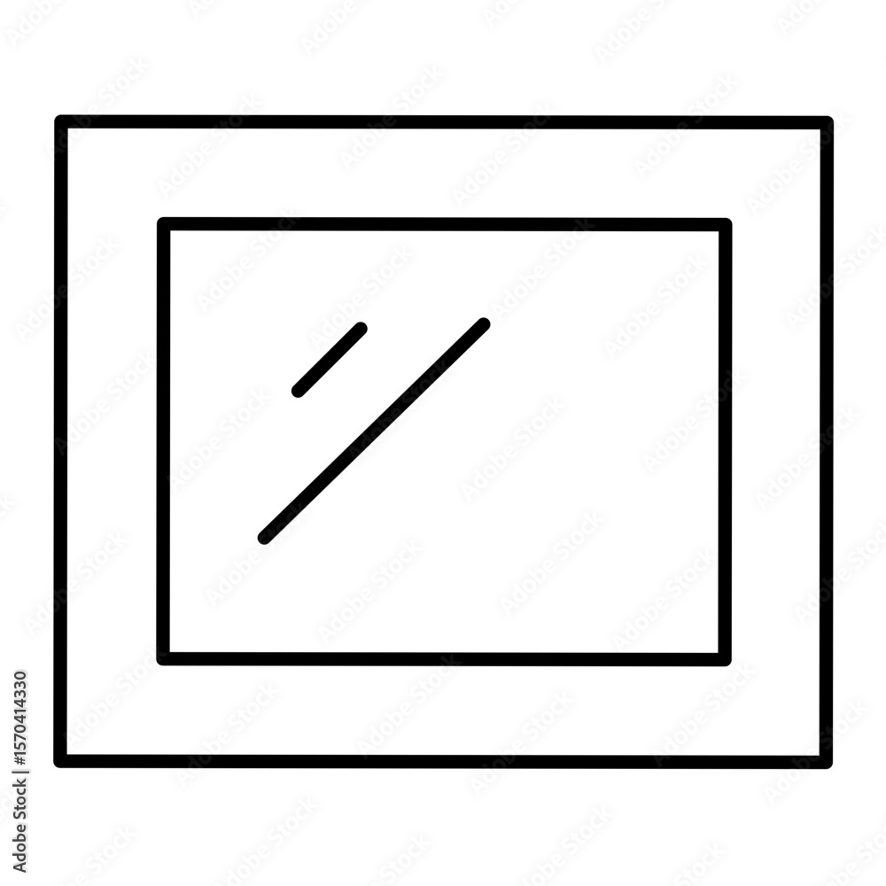 Mirror icon vector Mirror icon vector