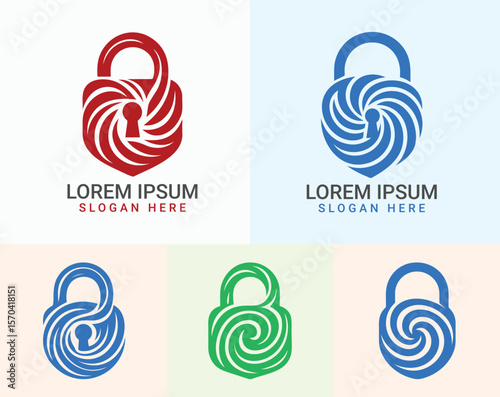 Security Lock Logos Protection, Privacy and Secure Access