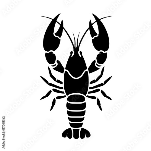 crayfish vector illustration