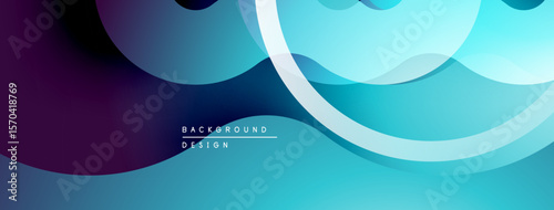 Abstract flowing shapes, blue purple gradient. Modern dynamic background design, smooth curves, elegant composition.