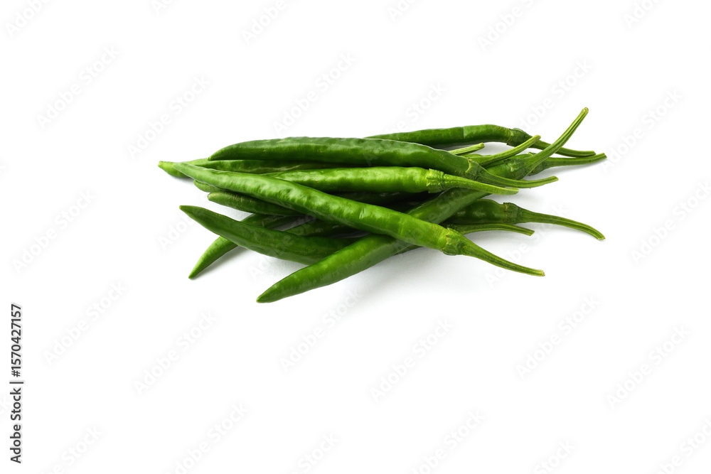 夏野菜 青唐辛子(青とうがらし, 青トウガラシ)白背景 コピースペースあり Green chili peppers (green pepper,chile verde) white background, copy space available 夏野菜 青唐辛子(青とうがらし, 青トウガラシ)白背景 コピースペースあり Green chili peppers (green pepper,chile verde) white background, copy space available