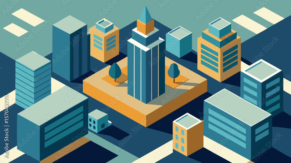 Fototapeta premium abstract city background