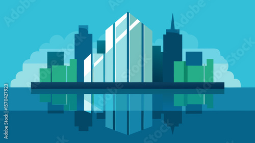 abstract city skyline