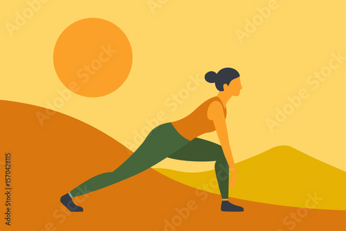 woman doing yoga exercise