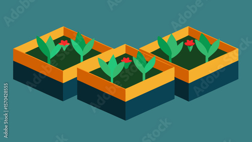 Colorful 3D geometric cubes with ribbons, perfect for a festive gift or business concept illustration