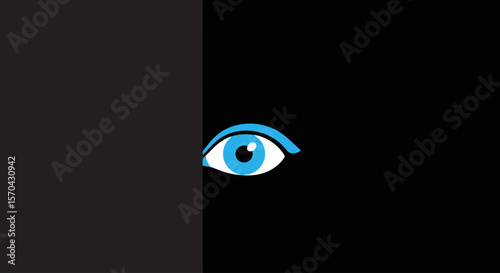 Blue Eye Peek: Minimalist Vision Concept