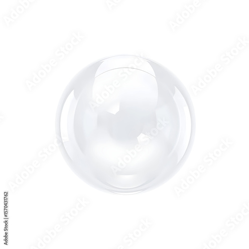 Wallpaper Mural light white buble, isolated Torontodigital.ca