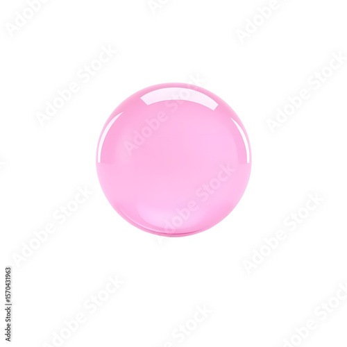 light pink bubble, isolated