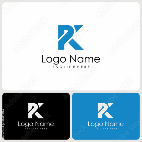 PK initials logo vector. logo templates