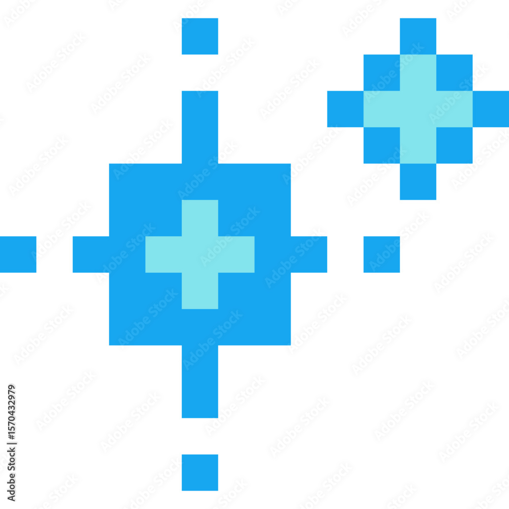 Fototapeta premium Sparkle Pixel Art