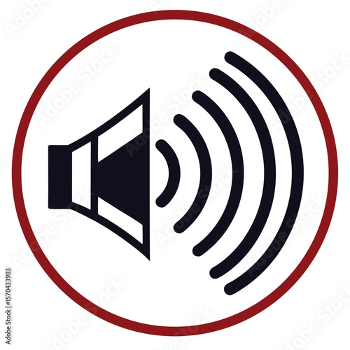 Simple Sound Wave Silhouette in Black and White for Tech and Audio Use