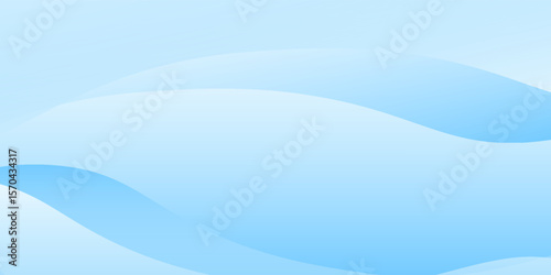 Modern white wavy glowing lines on a blue background. Futuristic digital high-technology simple abstract modern