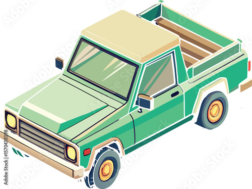 vector illustration of a truck