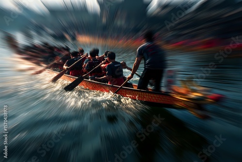 Dragon Boat Race: Dynamic Competition