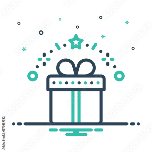 Mix icon for gift