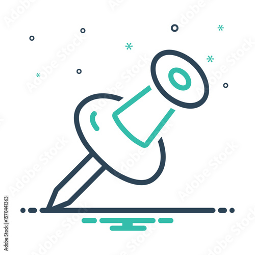 Mix icon for pushpin