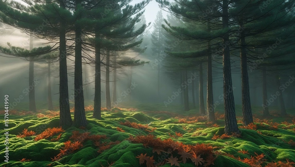 Obraz premium morning in the forest
