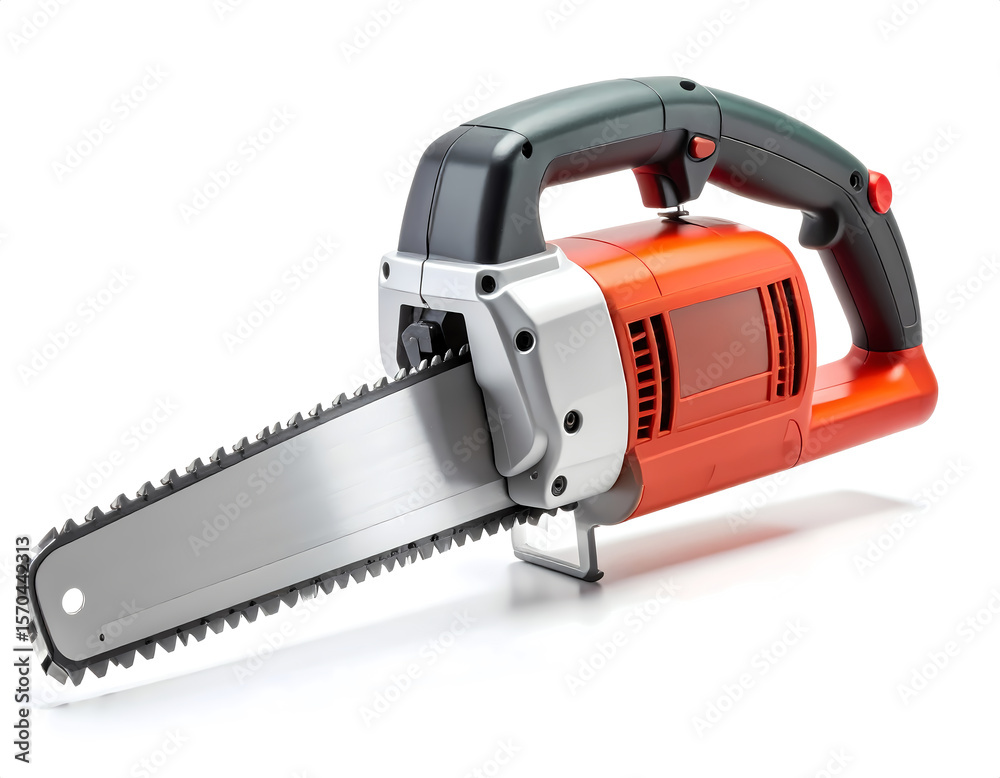 Fototapeta premium Electric Saw on White Background