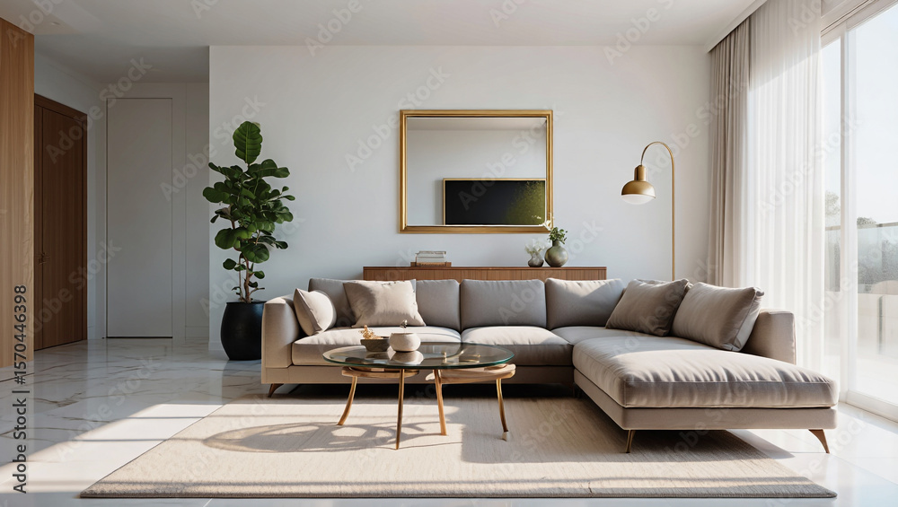 Fototapeta premium living room interior