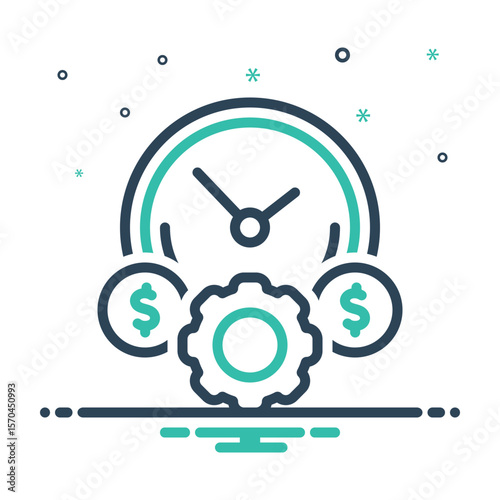 Mix icon for efficient processes