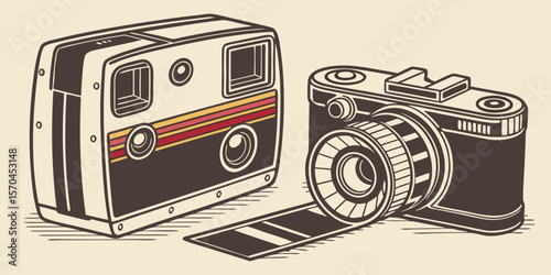 Vintage film overlay featuring scratch marks, dust particles, and vibrant light leaks, creating a grainy, distressed texture with flare effects on a dark background.
