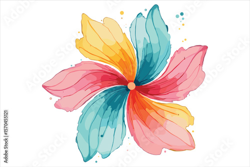 Retro Groovy Flowers Bundle | 70s Inspired Floral Clipart Set