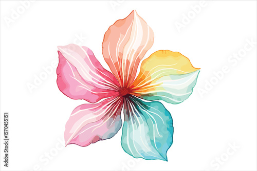 Retro Groovy Flowers Bundle | 70s Inspired Floral Clipart Set