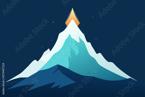 vector illustration of mountain landscape