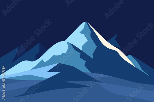 mountain landscape vector illustration