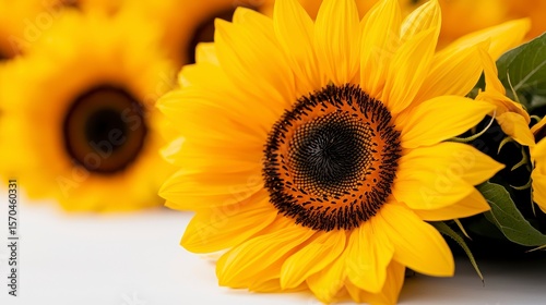 Bundle of sunflowers. A vibrant collection of sunny yellow blooms a cheerful bouquet of radiant blossoms a delightful array of golden petals a captivating display of nature s artistry.