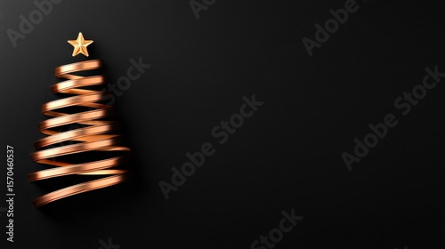 Golden christmas tree light painting on black background holiday season festive christmas decoration 100. Dazzling illumination festive yuletide adornment a radiant golden glow against