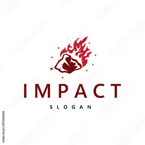 outer space concept with meteorite logo, space rock as asteroid simple silhouette vintage symbol illustration brand or business product and design template