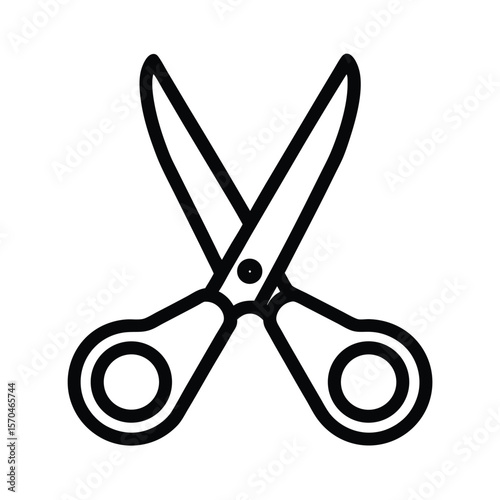 Scissors Icon Outline Vector Illustration