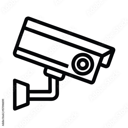 Security Camera Icon Outline Vector Illustration